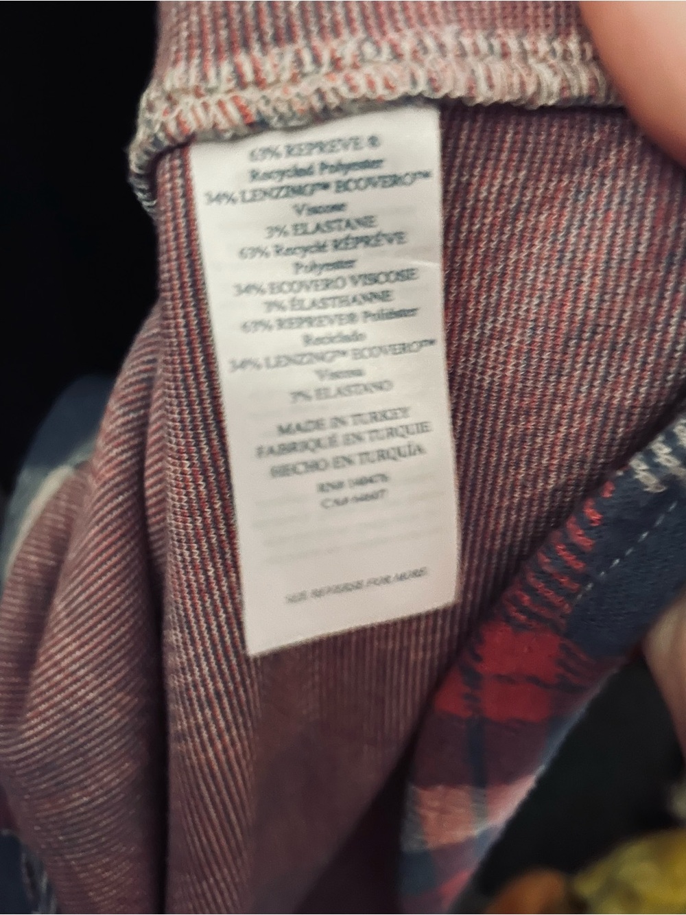 Faherty Blue White Pink Plaid Button-Up Shirt - Picture 6 of 6